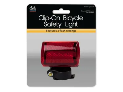 Bulk Buys GL098 - Clip-On Bicycle Safety Light