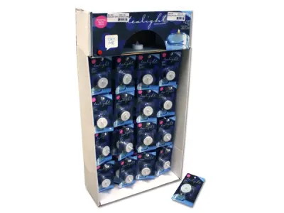 Bulk Buys GL215 - Flickering Flame Battery-Operated Tealight Candles Display