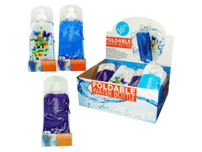 Bulk Buys GL530 - Eco-Friendly 16 oz. Foldable Water Bottle Display