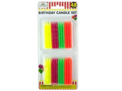 carnival party favors GR149 - Colored Birthday Candle Set