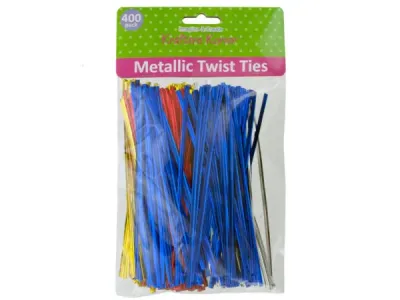 krafters korner GR207 - Shiny Long Twist Ties for Crafts and Gift Wrapping
