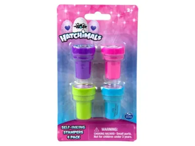 bulk buys HA473 - Hatchimals Fun Stampers - 4 Pack Set for Creative Kids