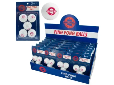 bulk buys HB921 - Premium Arizona Ping Pong Balls - 5 Pack Display