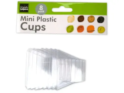 bulk buys HC008 - 8-Piece Clear Plastic Condiment Cups for Dips and Crafts