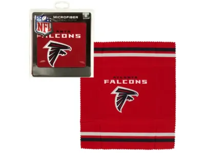 bulk buys HB954 - NFL Atlanta Falcons Microfiber Cleaning Cloth - 7 x 6