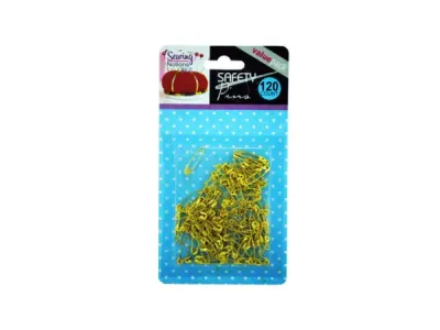 STERLING HF007 - 120-Pack Small Gold Tone Safety Pins for Wardrobe Fixes