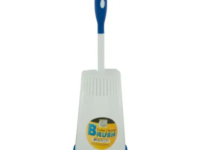 bulk buys HG243 - Deluxe Toilet Cleaner Brush & Caddy Set