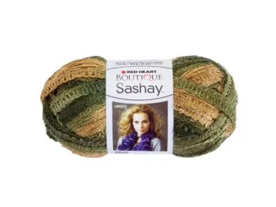 bulk buys HH834 - Conga Sparkle Sashay Yarn - Gradient Green and Tan