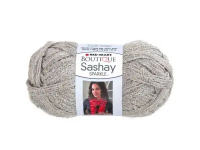 bulk buys HH842 - Sparkling Grey Sashay Yarn for Scarves and More