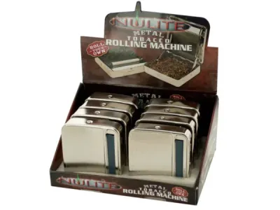bulk buys HH906 - Stylish Etched Metal Cigarette Rolling Machine Display