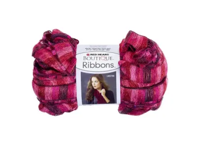 bulk buys HI110 - Metallic Pink & Red Ribbons Yarn for Crafting
