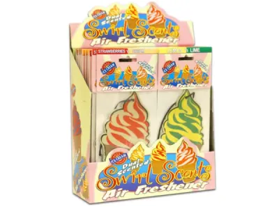 bulk buys HI160 - Dual Scented Ice Cream Air Freshener - Countertop Display