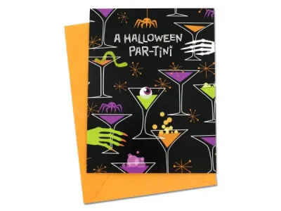 bulk buys HM878 - Spooky Par-Tini Halloween Party Invitations