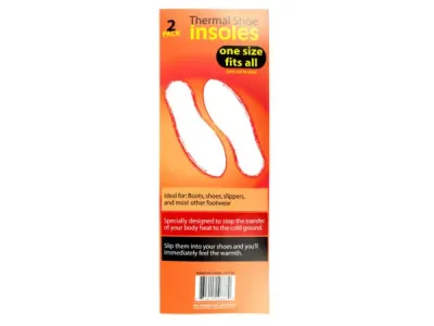 Bulk Buys HT758 - Thermal Shoe Insoles