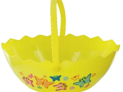 bulk buys HX126 - Colorful Egg-Shaped Easter Basket for Gifts and Collecting