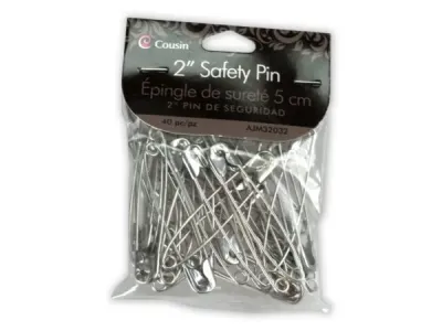 bulk buys JE214 - 2 Safety Pins 40 Pieces