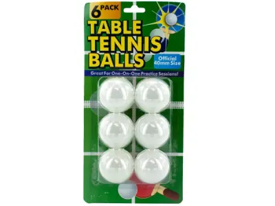 bulk buys KK029 - Professional Quality Table Tennis Balls Set, 6-Pack