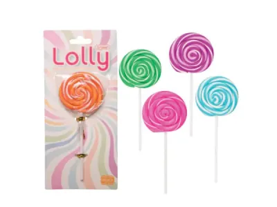 bulk buys KL563 - Colorful Swirl Lollipop Eraser