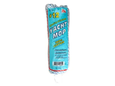 bulk buys KL647 - Premium Cotton Kitchen Mop Head - Blue and White 8