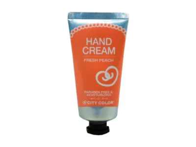 bulk buys MK140 - City Color Fresh Peach Hand Cream - 24 Count Display