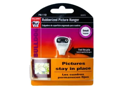 Bulk Buys MT770 - Bulldog Hardware Heavy-Duty Rubberized Picture Hanger