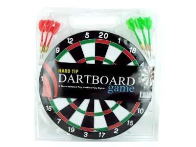 Bulk Buys OB821 - Dartboard Game with Hard Tip Darts