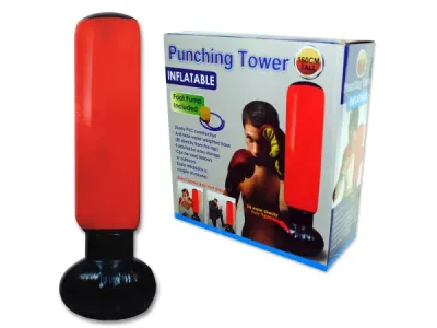 Bulk Buys OB833 - Inflatable Fitness Punching Tower for Home Workouts
