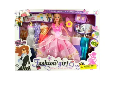 Bulk Buys OF398 - Deluxe Fashion Doll with Stylish Wardrobe & Accessories