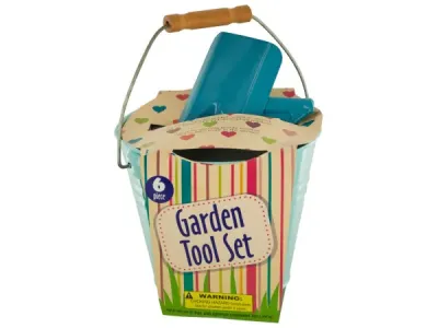 bulk buys OF813 - Garden Tool Set in Bucket