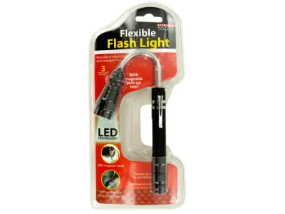 Bulk Buys OF963 - Compact Flexible LED Flashlight with Magnetic Pick-Up Tool