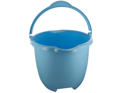 bulk buys OL593 - Plastic Bucket with Handle & Pour Spouts