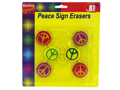 STERLING OS014 - Peace Sign Erasers
