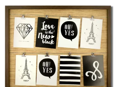 bulk buys OS261 - Brown Wire Lines Photo Frame