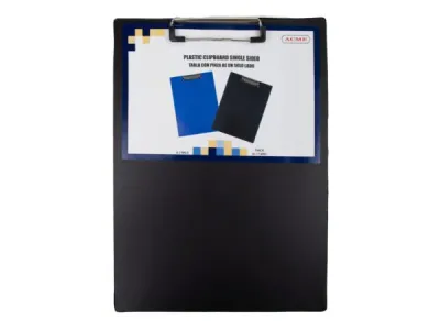 bulk buys OP919 - Durable Single Sided Plastic Clipboard - Assorted Colors