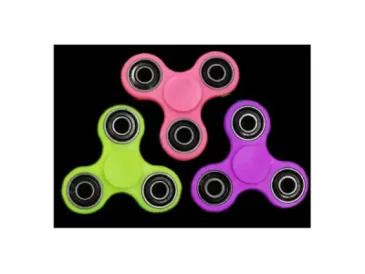 bulk buys OS871 - Neon Spin-O-Rama Fidget Spinner Display - 44 Assorted Pieces