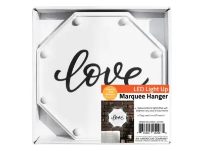 bulk buys OT040 - Illuminated Love Marquee Sign with LED Lights