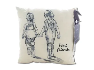 bulk buys OT836 - First Friends Embroidered Accent Pillow