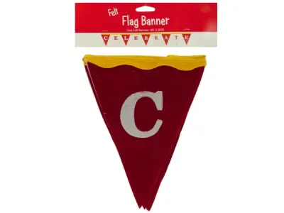 bulk buys PA786 - Big Top Celebrate Festive Felt Flag Banner - 6 Feet