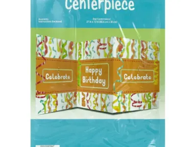 bulk buys PB790 - Colorful Happy Birthday Table Centerpiece Decoration