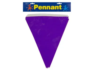 bulk buys PC265 - Vibrant Purple Triangle Pennant Banner for Celebrations