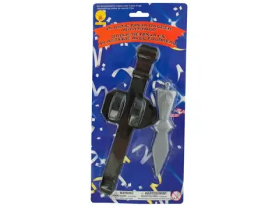 bulk buys PC307 - Realistic Plastic Ninja Dagger with Strap for Costumes