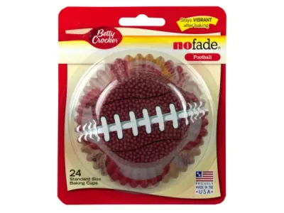 bulk buys PC888 - 24 ct Football Party Baking Cups by Betty Crocker