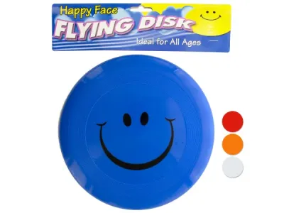 bulk buys SK105 - Colorful Smiley Face Flying Disk for Outdoor Fun