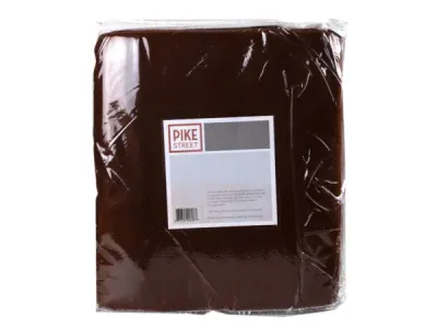 bulk buys UU897 - Cozy Brown Fleece Throw Blankets - Set of Two