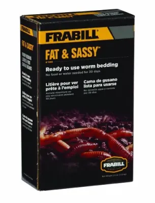 Frabill 1066 - Fat & Sassy Pre-Mixed Worm Bedding - 2.5lbs