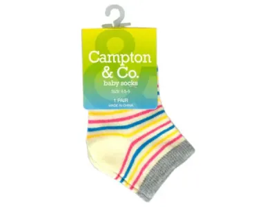 Bulk Buys BH734 - Cozy Baby Socks Size 4.5-5 Multicolor Pack