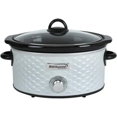 Brentwood SC-140W - 4.5QT SLOW CKER SCLP WHT