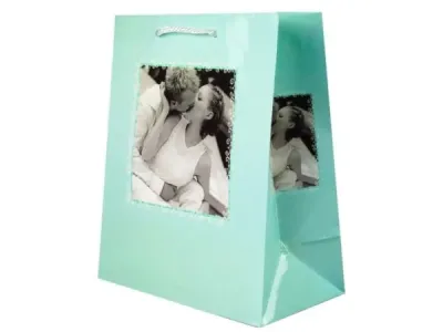bulk buys AF537 - Turquoise Romantic Gift Bag for Special Occasions
