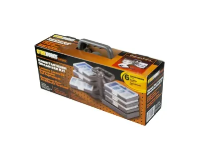bulk buys MT785 - Fastener Organizer Kit with 6 Assortments & Handle
