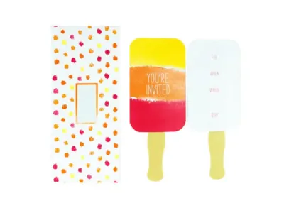 bulk buys AF559 - 10 Count Frozen Treat Invitations